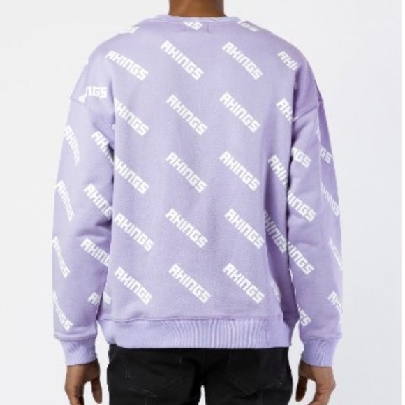 AKINGS 1984 All Over Logo Graphic Crewneck Sweatshirt - Picture 2 of 9